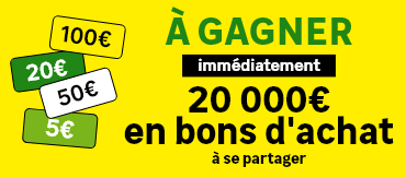 20 000€ en bons d'achat